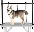 H-Shape Dog Grooming Arm with 3 Noose and Clamp - Adjustable, Heavy