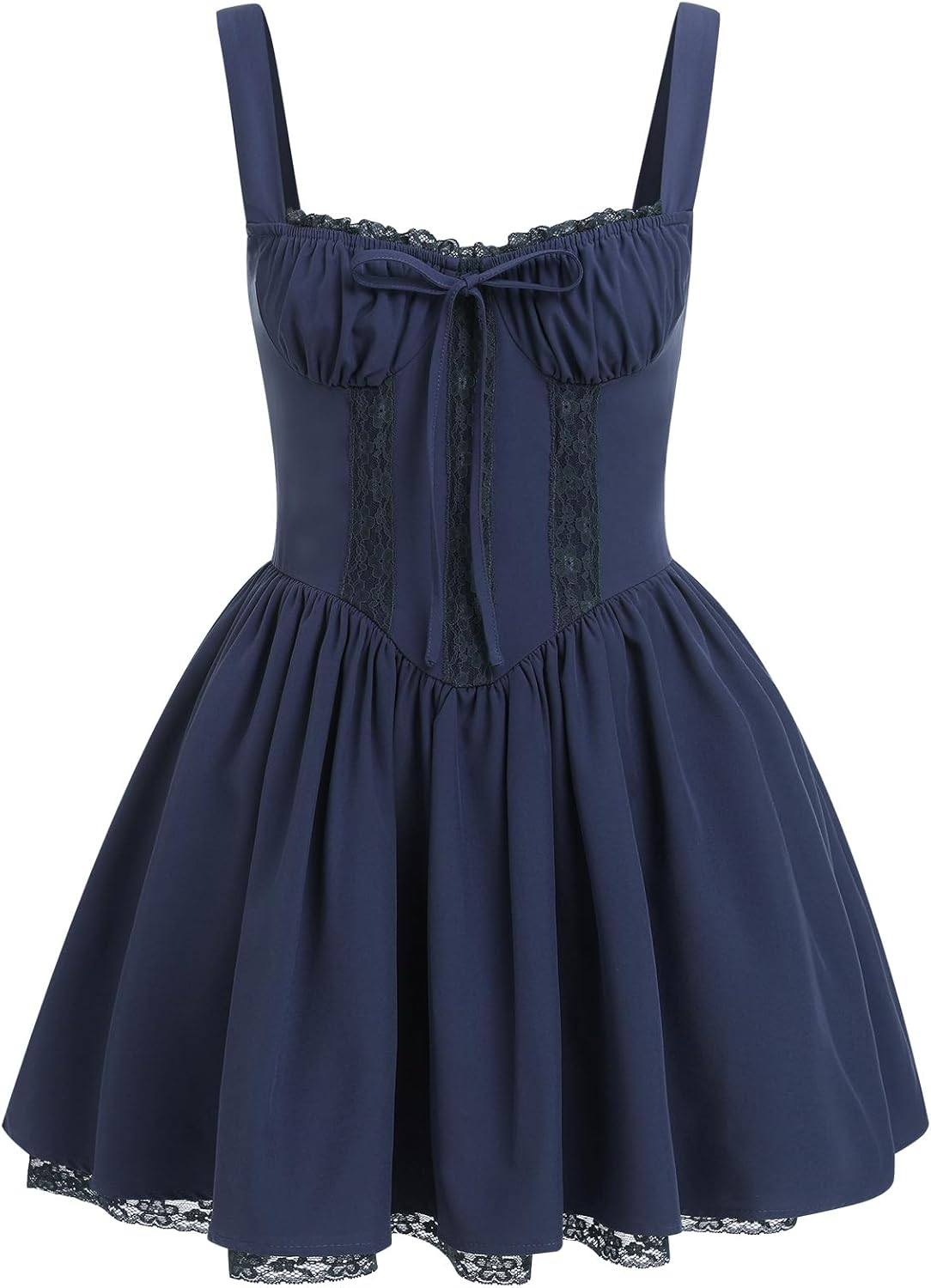 Chic Corset Dresses for Women with Spaghetti Straps and Lace