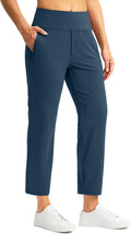SANTINY Women's High Waisted 7/8 Stretch Ankle Pants - Comfortable Fit
