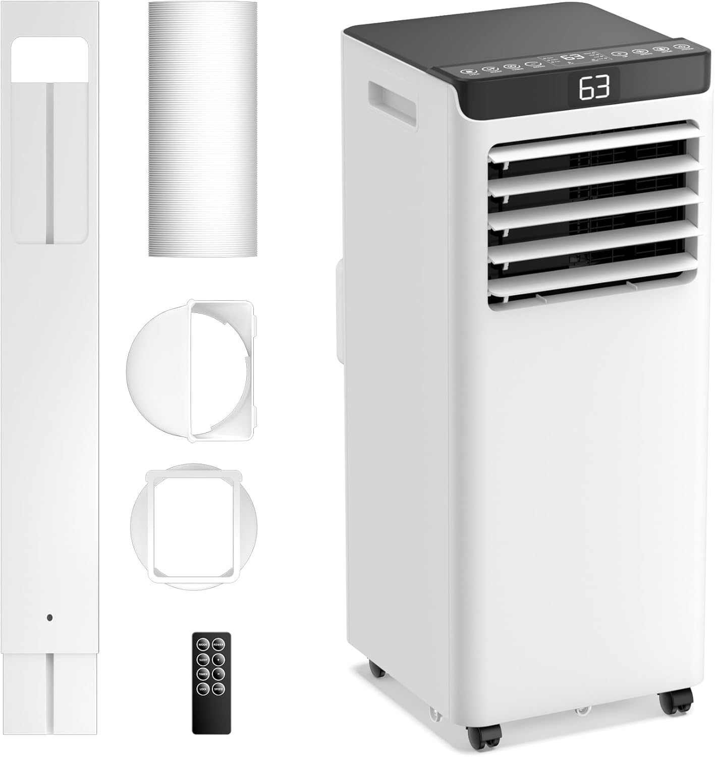 8,000 BTU Portable AC: Cool 360 Sq.Ft. Fast!