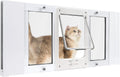 Full-Size Window Pet Door for Cat and Small Dog - Quick-Fit Window