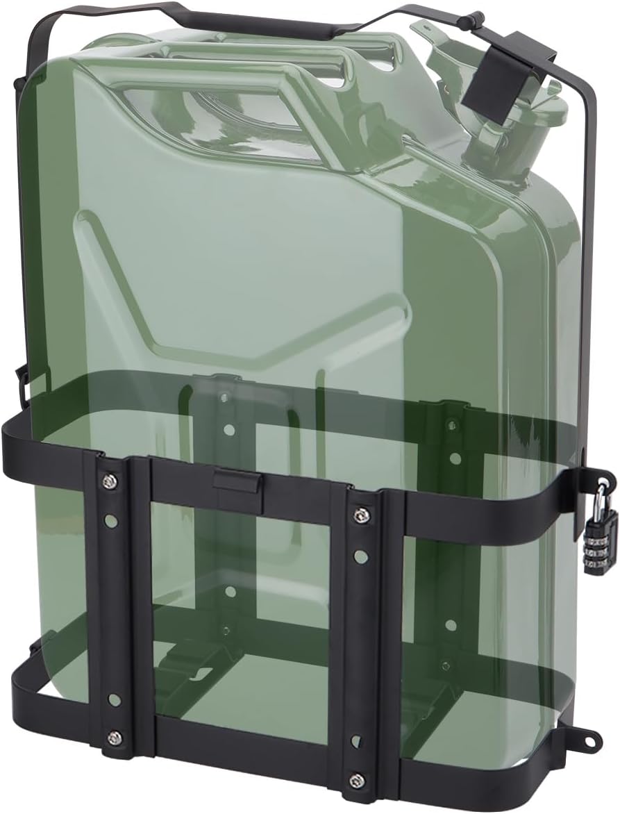 SPARKWHIZ Jerry Can Mount with Lock for 5 Gallon Fuel Cans
