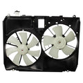 TRQ Radiator Dual Cooling Fan Assembly Compatible with 2004-2006 Lexus