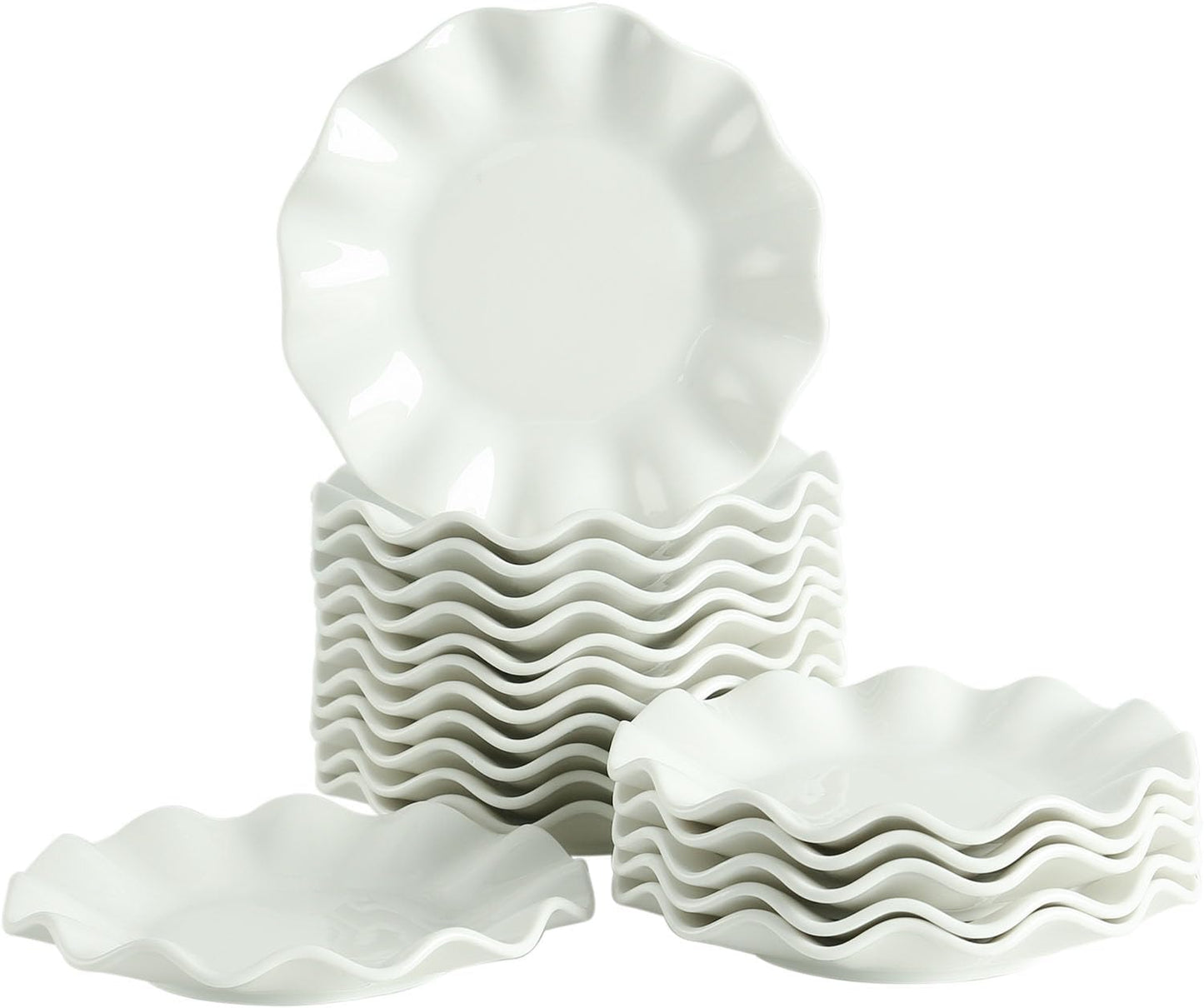 6 Inch Ceramic Dessert Plates Set of 18 for Every Occasion