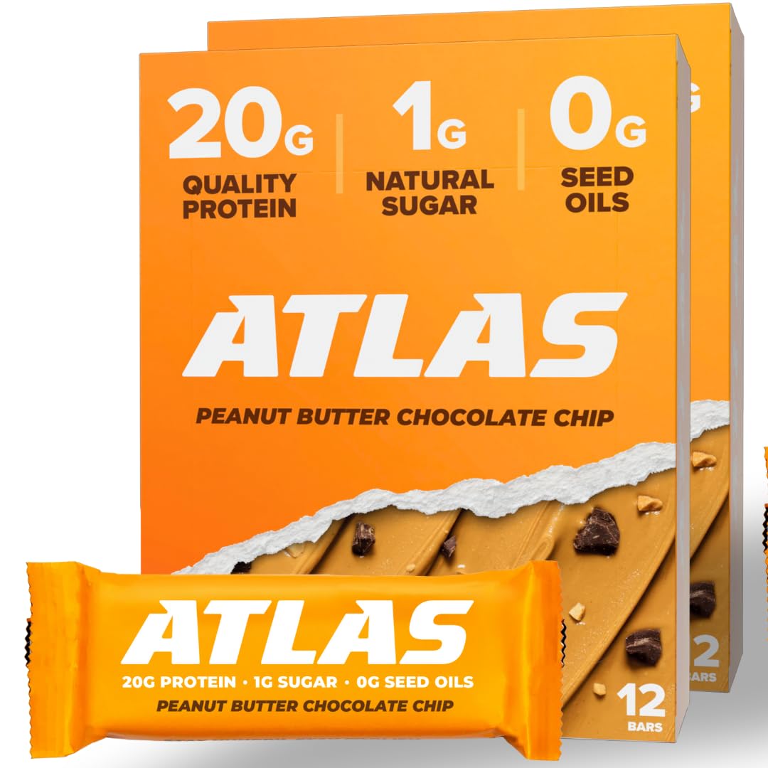 Atlas Bar Protein Packed Peanut Butter Chocolate Chip Delight