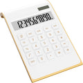 Desktop Calculator with Large LCD Display - Slim Gold Desk Calculator