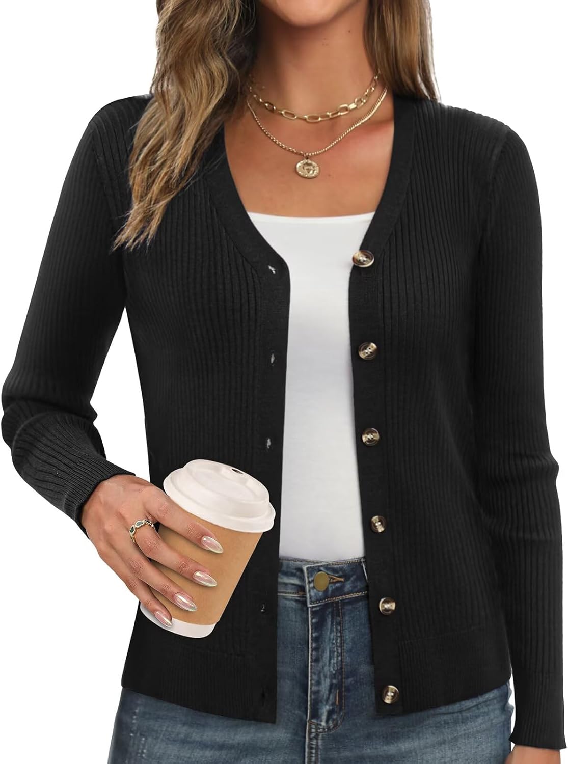 Trendy Women's Fall Knit Cardigan for Stylish Casual Looks