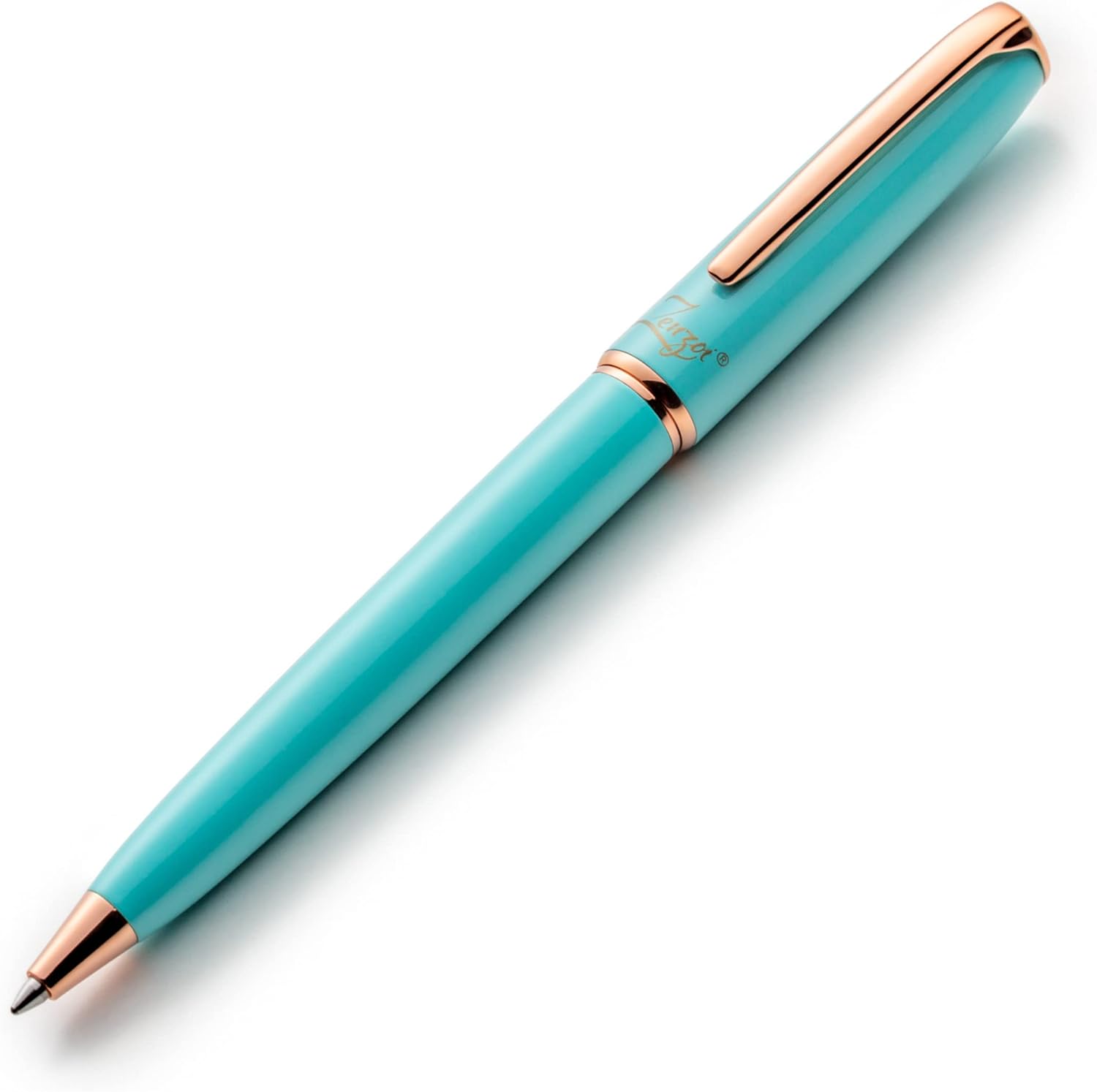 ZenZoi Turquoise Ballpoint Pen Set for Luxury Writing Experience