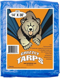 Grizzly Tarps 14 ft x 30 ft Heavy Duty Waterproof Tarp - Large Cover