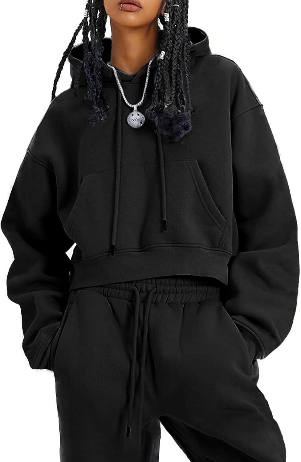 COZYPOIN Womens Fleece 2 Piece Outfits for Comfort