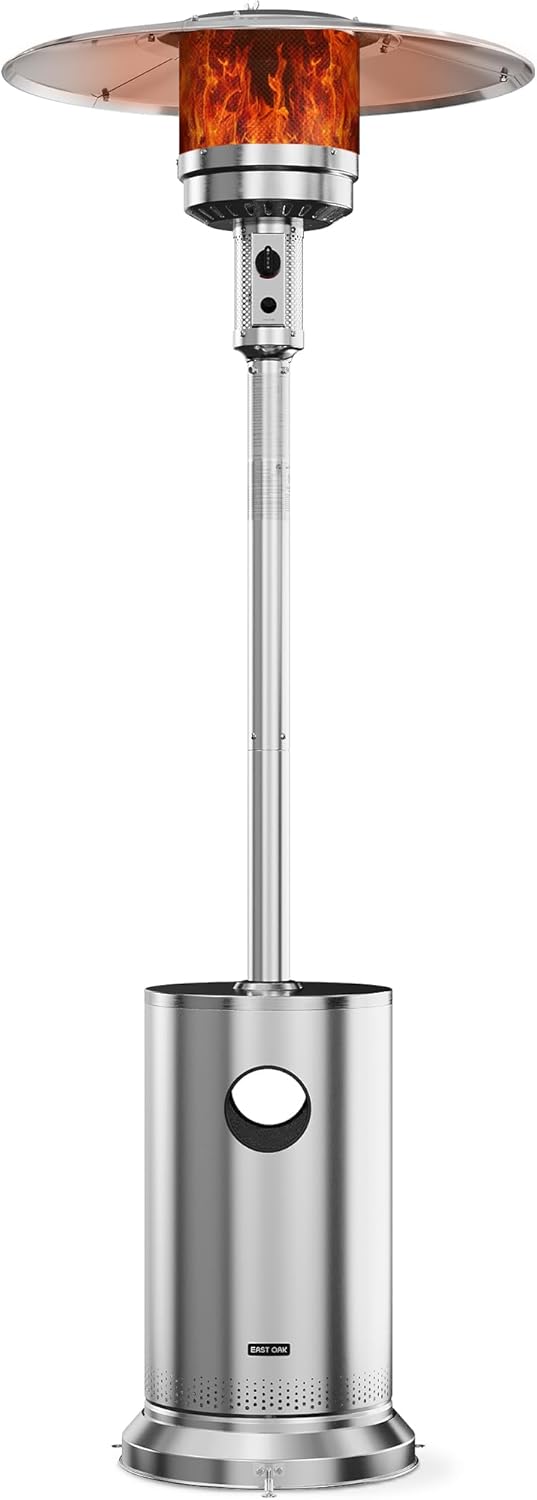 50,000 BTU Anti-rust Patio Heater ~ Stainless Steel