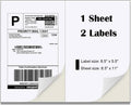 Half Sheet Laser/Ink Jet Shipping Labels 4000 Labels - Fast Peel