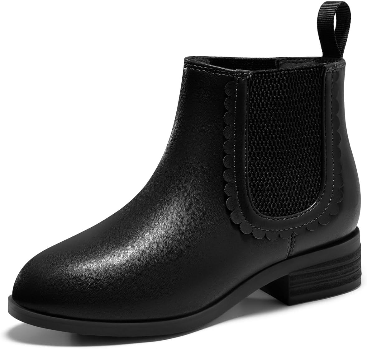 Coutgo Girls Chelsea Ankle Boots for Stylish Fall Winter Wear