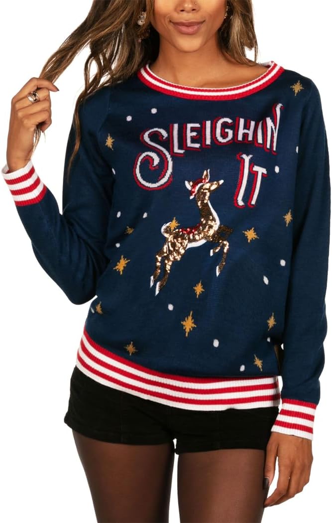 Tipsy Elves Women's Christmas Sweaters for Holiday Fun