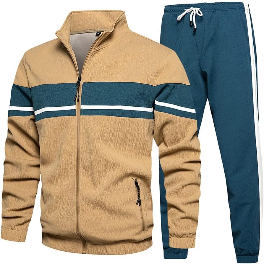 Men's Sweat Suit 2 Piece Outfit for Casual Sports Activities