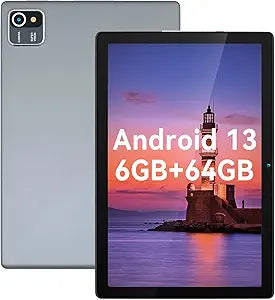 Paxodo 10 inch Android 13 Tablet with Dual Cameras and 64GB Storage