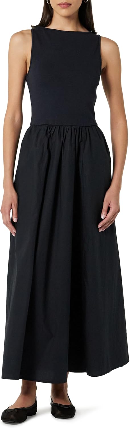 The Drop Womens Dia Mixed Fabric Midi Tank Dress Review