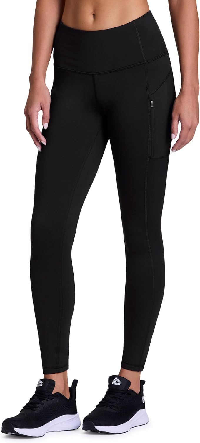 RBX Women's Fleece Leggings: Zip Pockets for Active Days