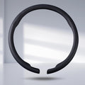Steering Wheel Cover Men Leather Thin Snap On Protector 14.5-15 in