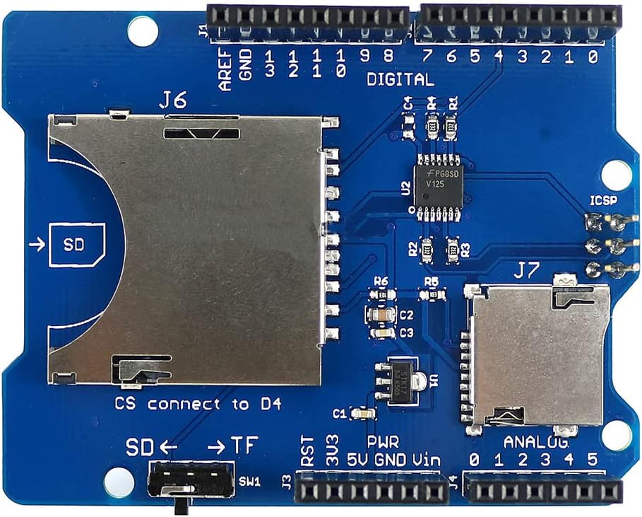 HiLetgo Stackable SD Card Reader Shield