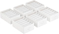 Wardrobe Clothes Organizers Set of 6 - Foldable 6-Compartment Storage
