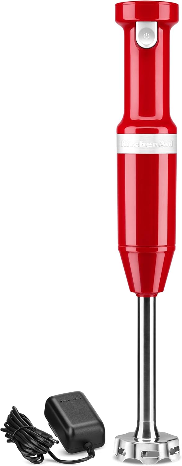 Cordless Hand Blender for Effortless blending - KitchenAid KHBBV53, Red