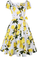 Women's Classic Tea Dress with Pockets - Knee-Length A-Line