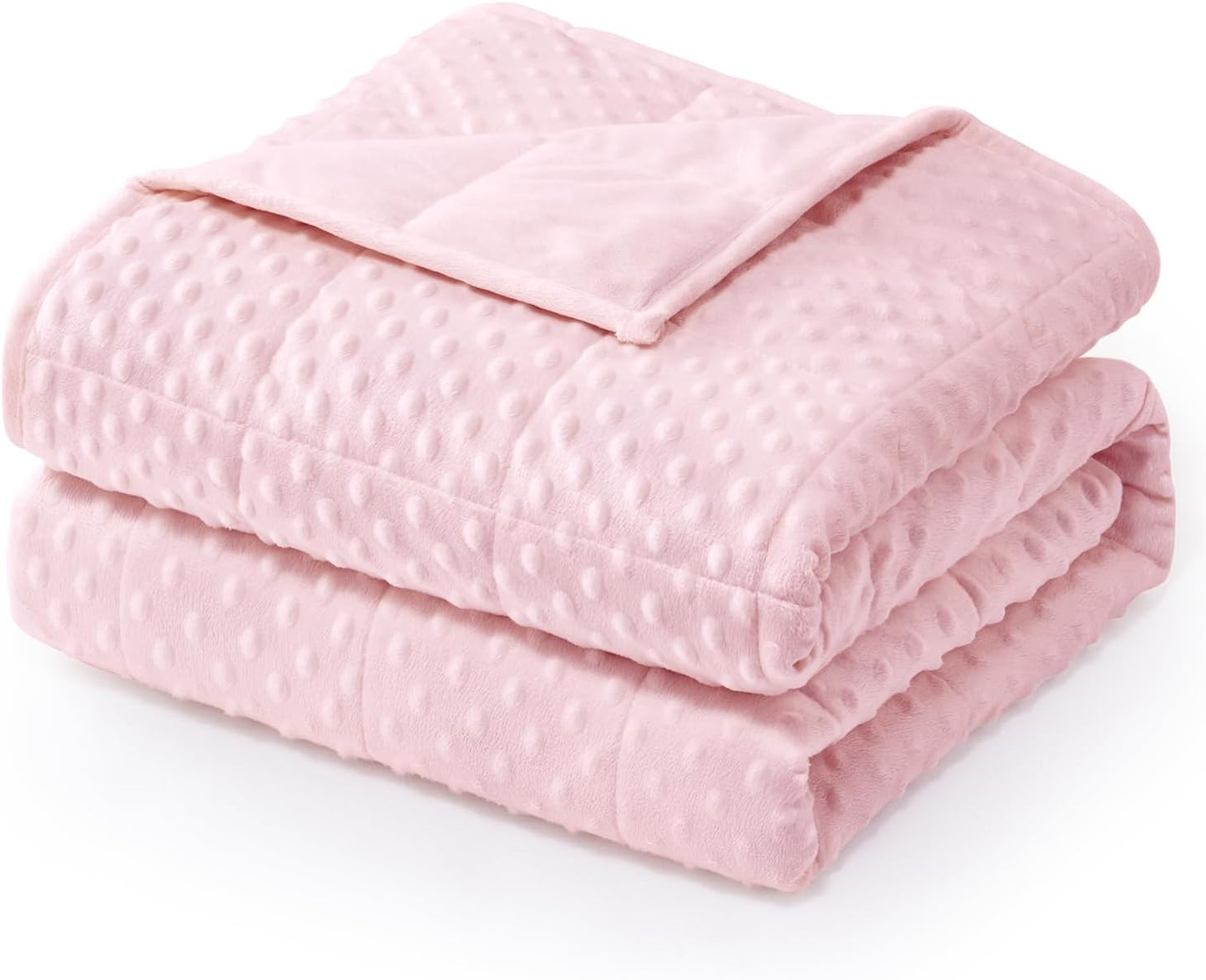 Wemore Minky Dot Weighted Blanket for Stress Relief and Sleep
