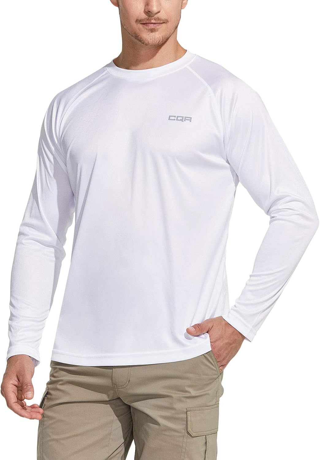 CQR Men's UPF50+ Sun Protection Shirts for Outdoor Adventures