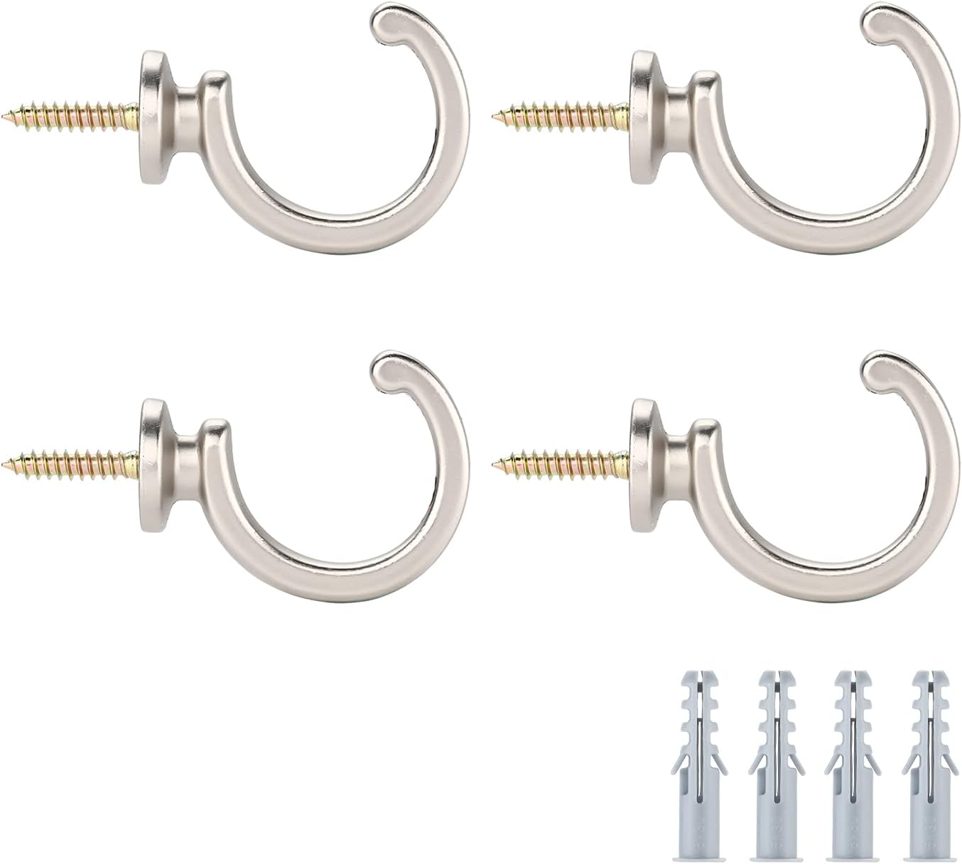 Effortless Curtain Tiebacks Set - 4Pack