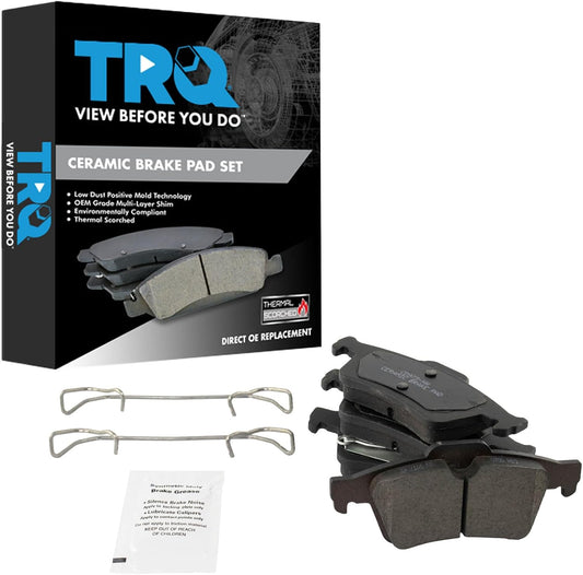 TRQ Rear Brake Pads Ceramic for Mazda 3 Saab 9-3 Volvo S40