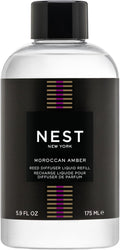 NEST New York Reed Diffuser Liquid Refill Moroccan Amber - Lasts Up