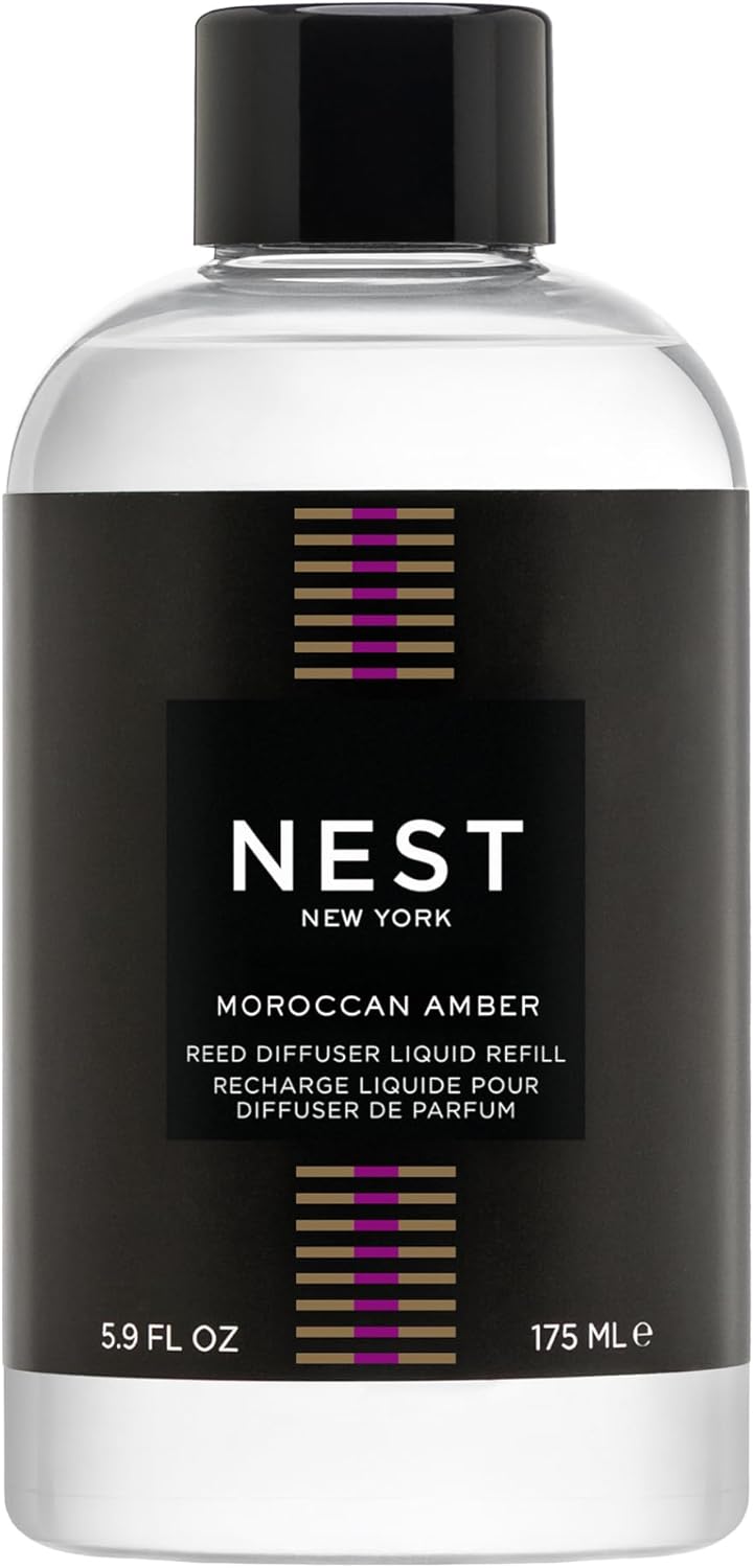 NEST New York Reed Diffuser Liquid Refill, Moroccan Amber 5.9 fl oz