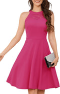 Halter Lace Cocktail Dress - Flattering Short Prom & Wedding Dress