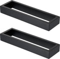 KOKOSIRI Matte Black Towel Rings 9 in - Modern Rustproof 2-Pack