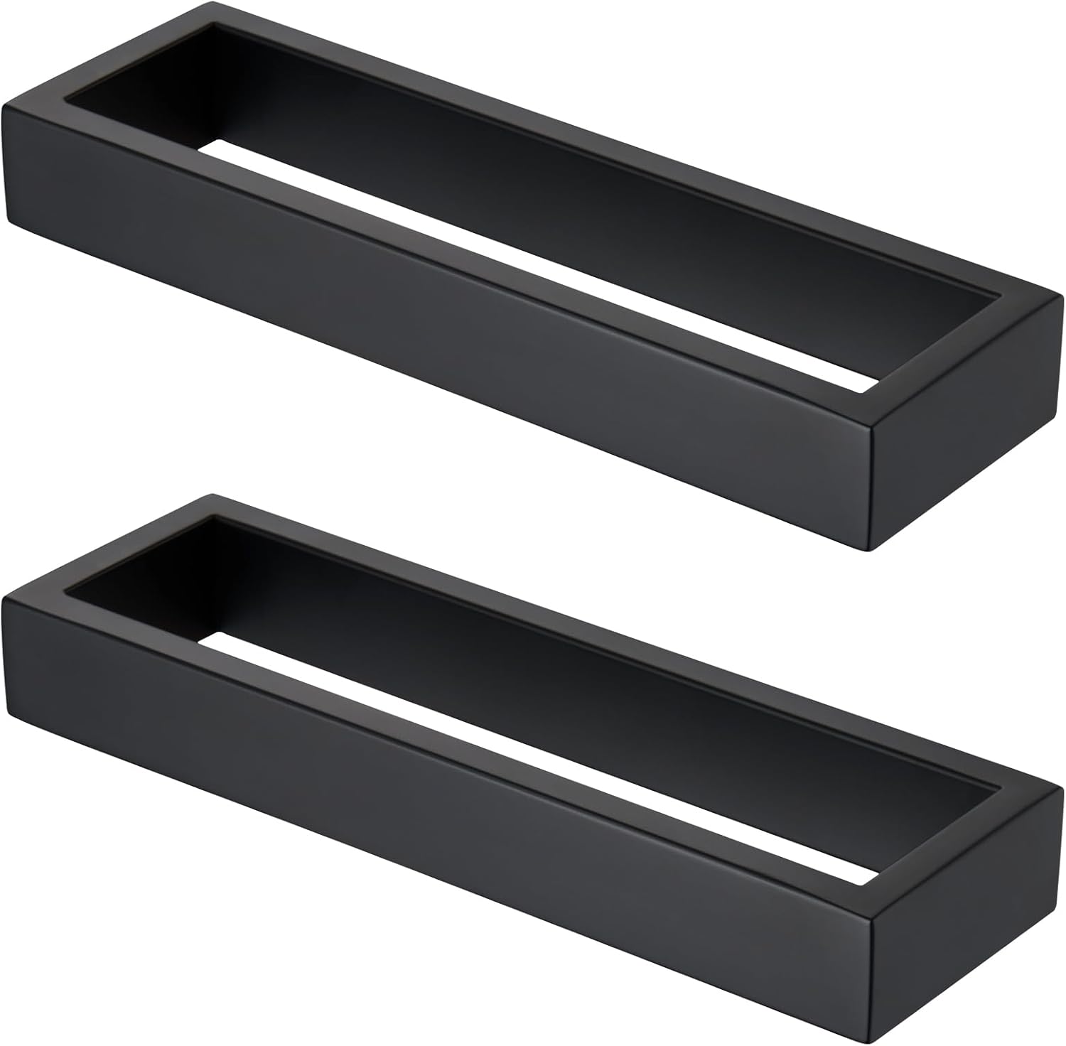 KOKOSIRI Matte Black Towel Rings for Stylish Bathroom Decor
