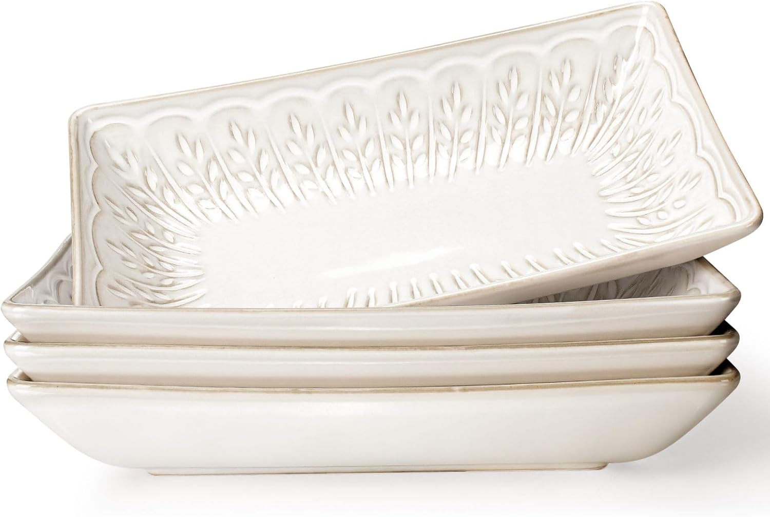 Artena Ceramic Pasta Bowls Set of 4 for Stylish Dining