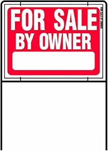 HY-KO Products RSF-605 FOR SALE BY OWNER SIGN for Visibility