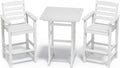 Adirondack Bar Chairs Set of 2 with Table for Outdoor Relaxation