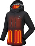 Venustas Heated Jacket for Women 12V Lightweight Softshell - Slim Fit
