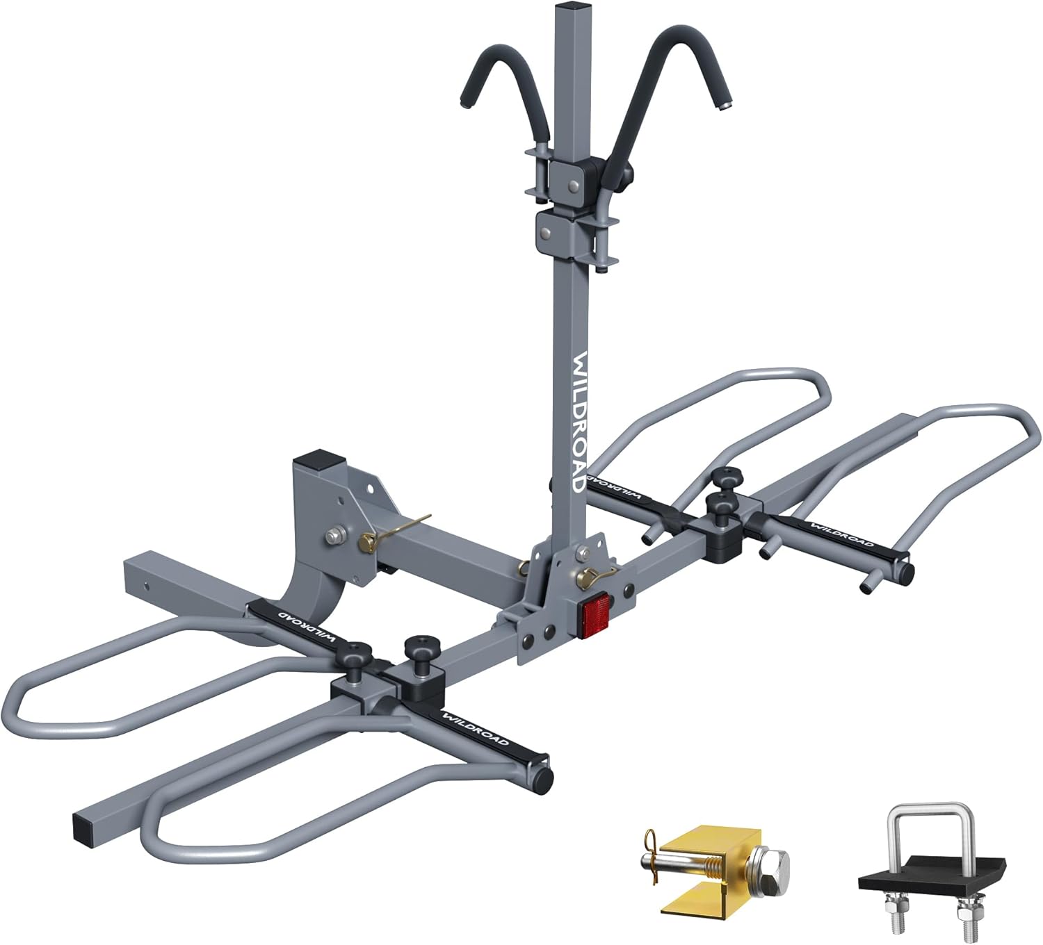 WILDROAD Hitch Bike Rack for 2 Bikes - Foldable & Smart Design