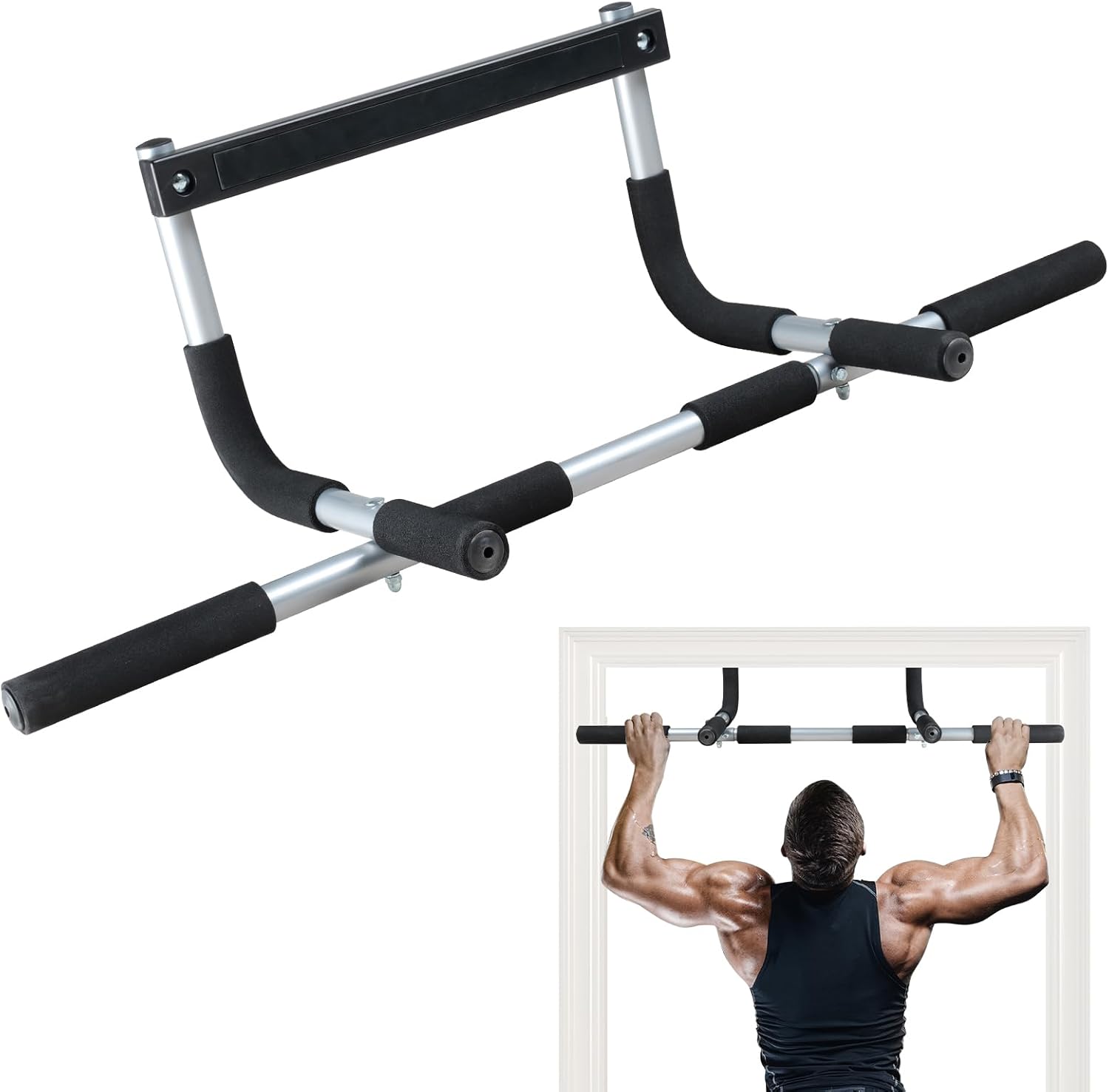 Adjustable Pull-Up Bar For Door Frame - Home Fitness Solution