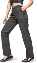 MIER Women's Quick Dry Cargo Pants - Lightweight Hiking Trousers