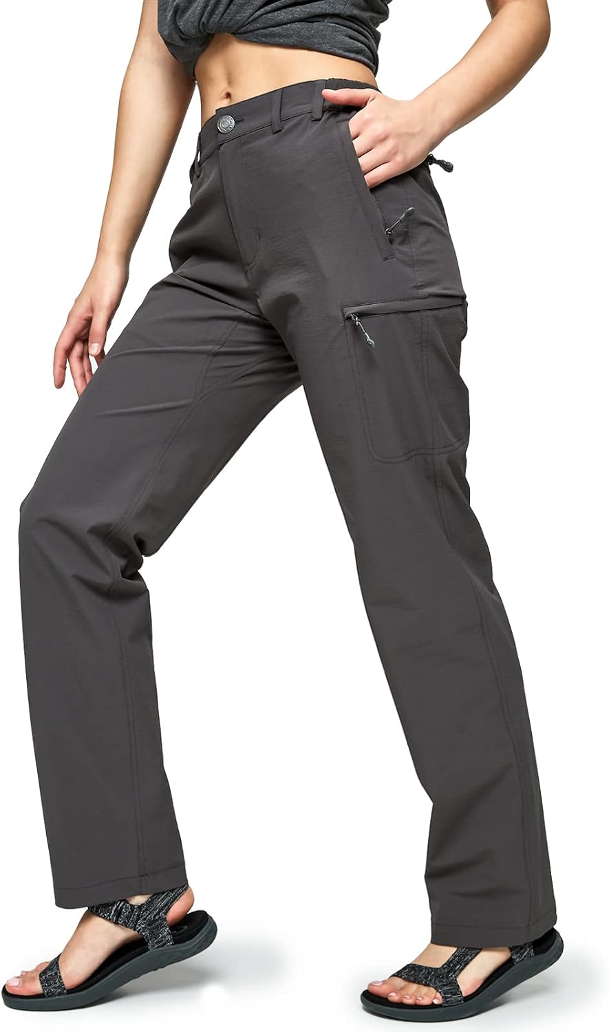 MIER Women's Quick Dry Cargo Pants for Hiking and Outdoor Use