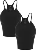 Free to Be Tank Crop Ribbed Seamless Racerback Tank Top - Versatile
