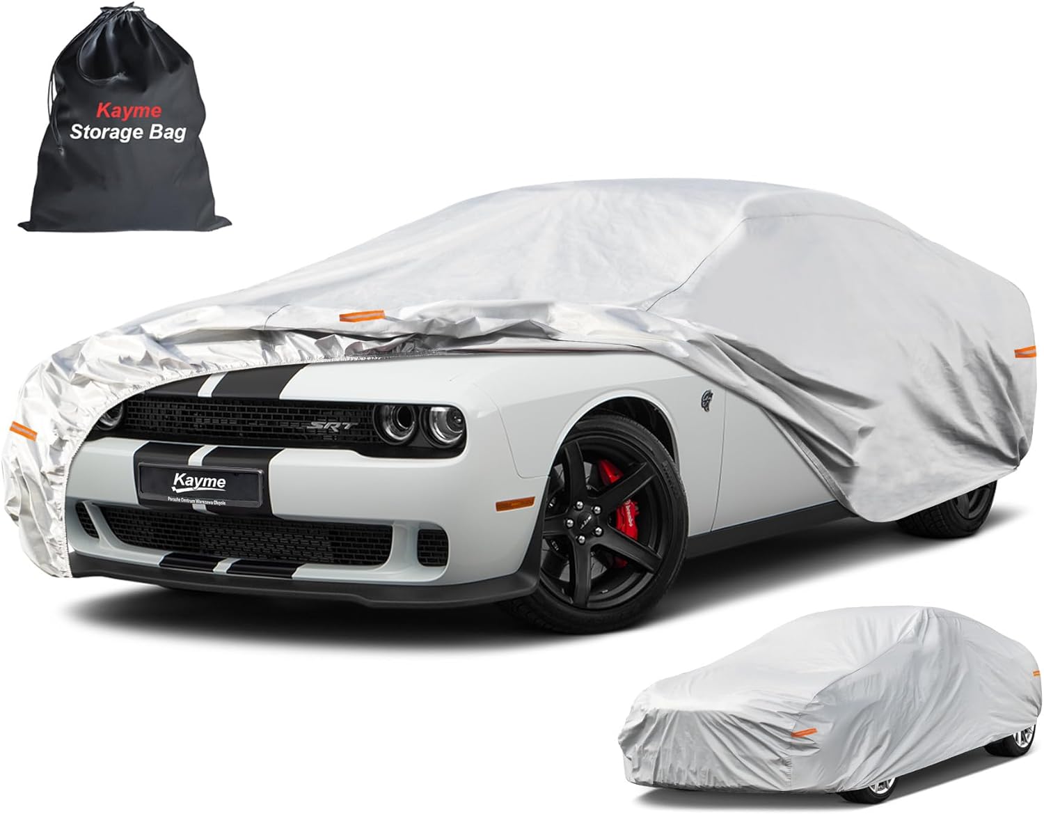Kayme 6 Layers Car Cover for Dodge Challenger Hellcat 2008-2025