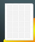 24UP 1.5in x 1.5in Square Labels for Laser & Inkjet Printers - 12000