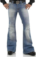 Men's Vintage Bell Bottom Jeans for Stylish 60s and 70s Looks