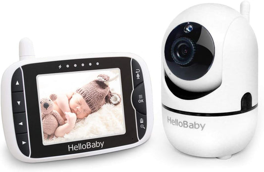 HelloBaby Black Baby Monitor with Remote Camera
