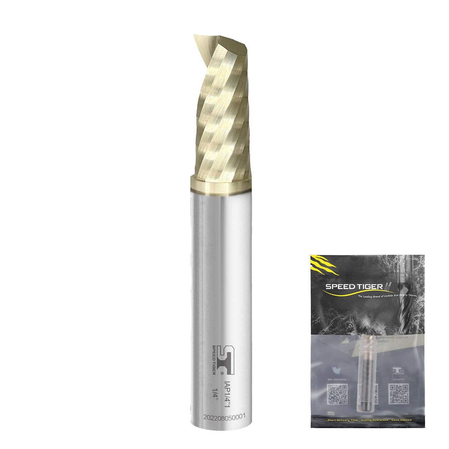 SPEED TIGER Solid Carbide CNC Spiral O End Mill for Professionals